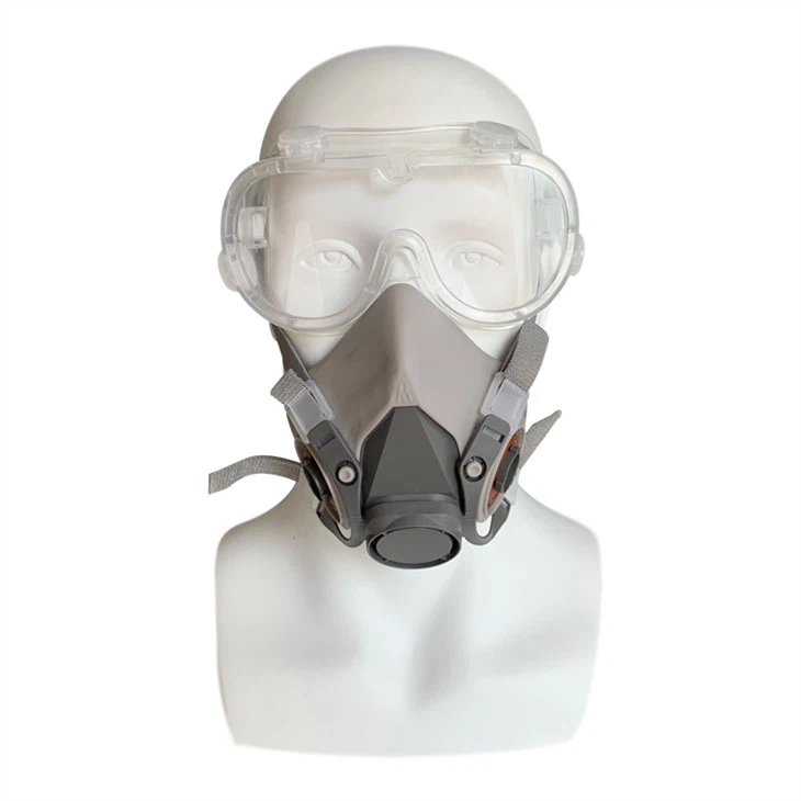 410 Self Priming Safety Filter Gas Mask Untuk Perlindungan Pernafasan Industri