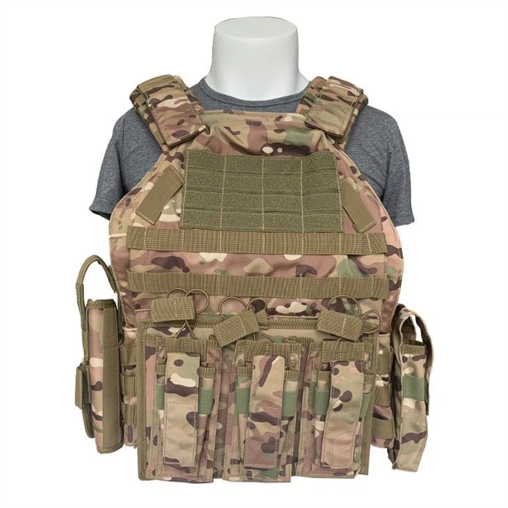 Swat Tactical Plate Carrier Latihan Tempur Vest Gaya Tentera